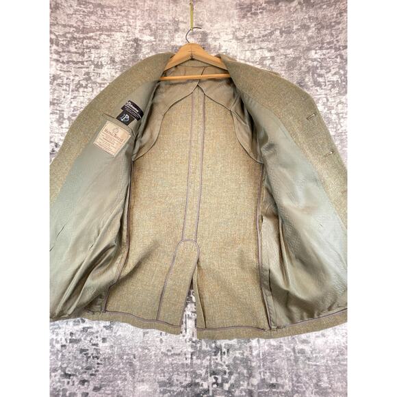Vtg Harris Tweed Wool Blazer L-XL Vernon Barleycorn Heathered Donegal Scotland - Picture 3 of 9